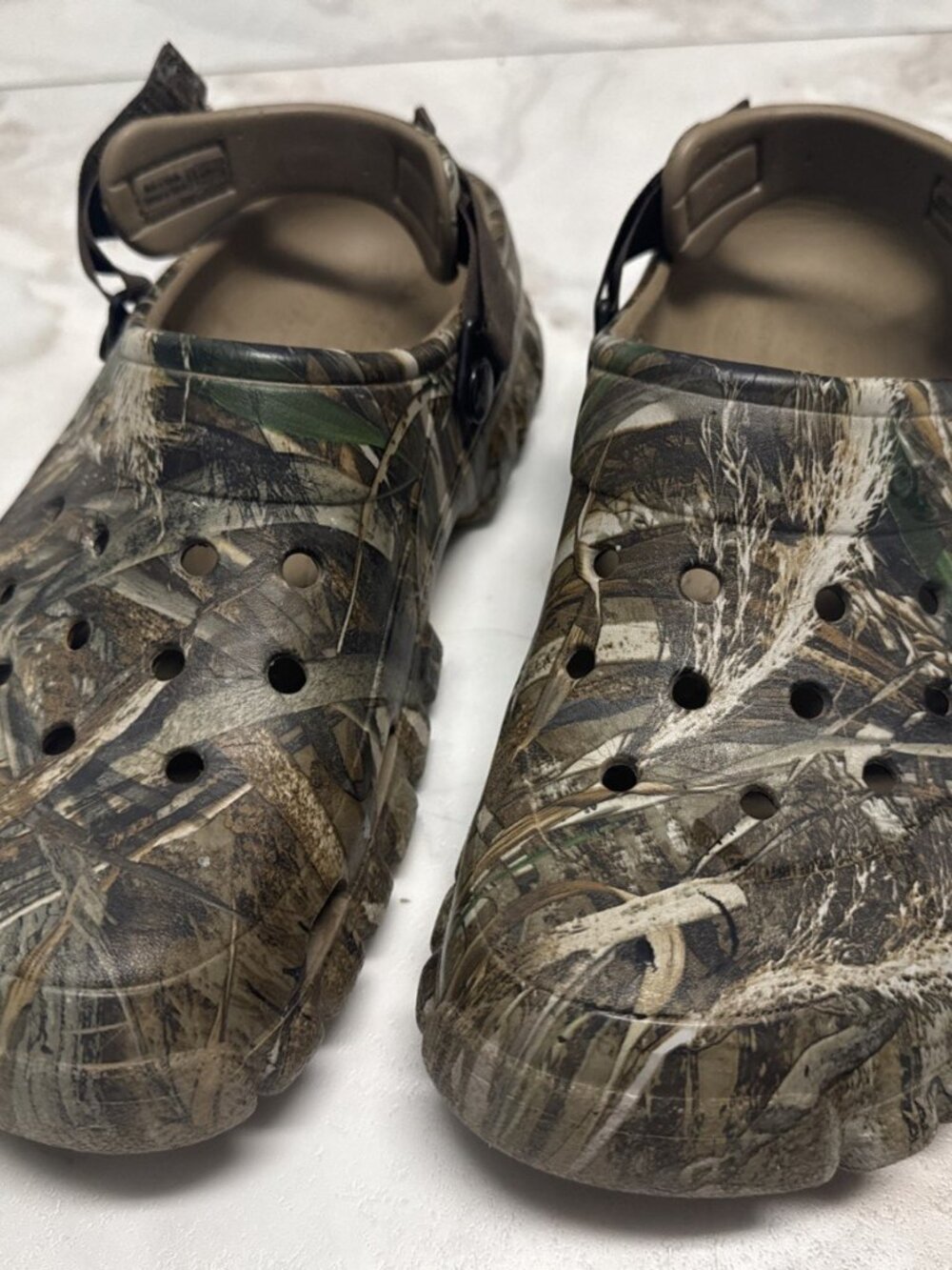 Crocs Offroad Sport RT Max 5 Realtree Camo Mens 7 Womens 9 Adjustable Heel Strap - Picture 3 of 13